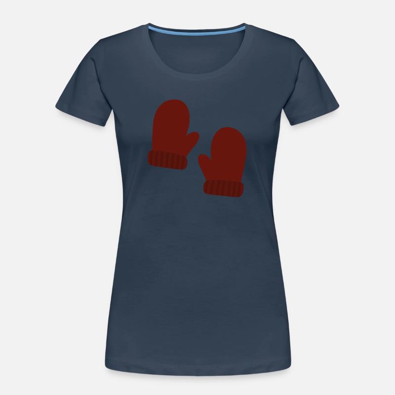Illustration de mitaines d’hiver confortables T-shirt bio Premium Femme