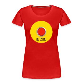 Stopp bei Logorrhoe - Frauen Premium Bio T-Shirt -  - Vorne - Mia (176cm)