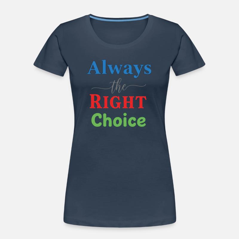 Conception typographique multicolore vive - T-shirt bio Premium Femme -
