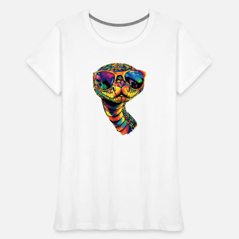 Schlange Python Kobra Klapperschlange Schlangen Frauen Premium Bio T-Shirt