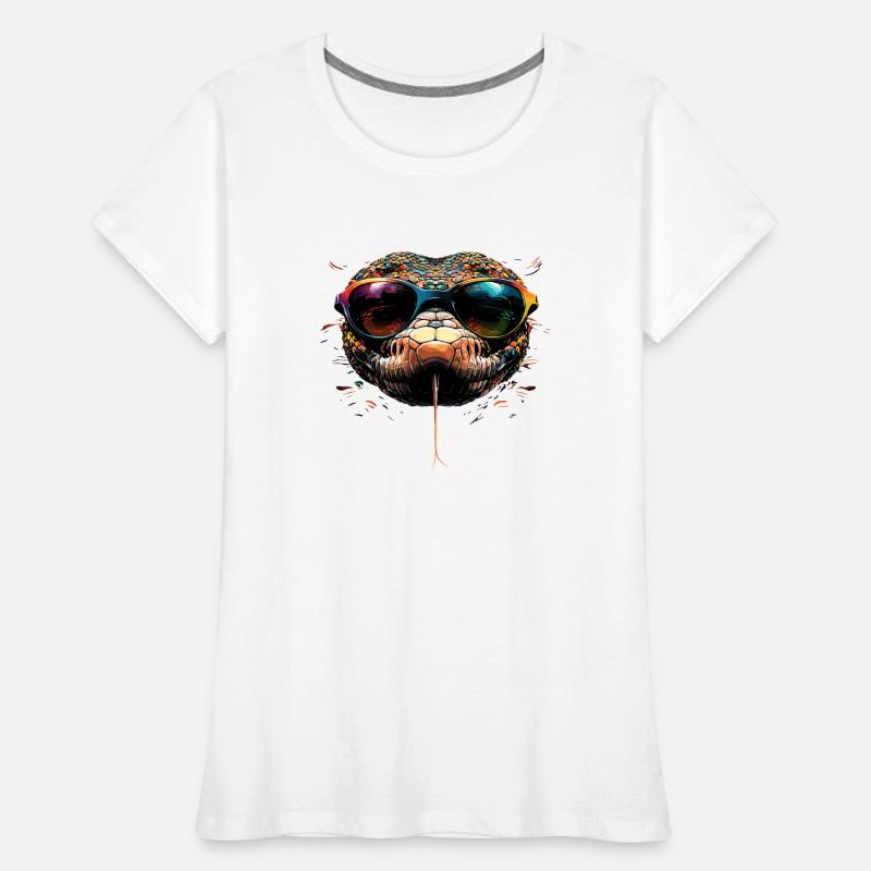 serpent, python, cobra, serpent à sonnettes, serpents T-shirt bio Premium Femme