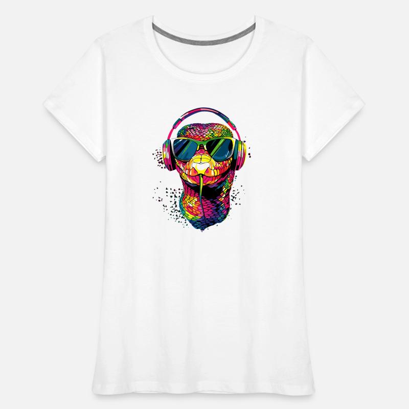 Schlange Python Kobra Klapperschlange Schlangen Frauen Premium Bio T-Shirt