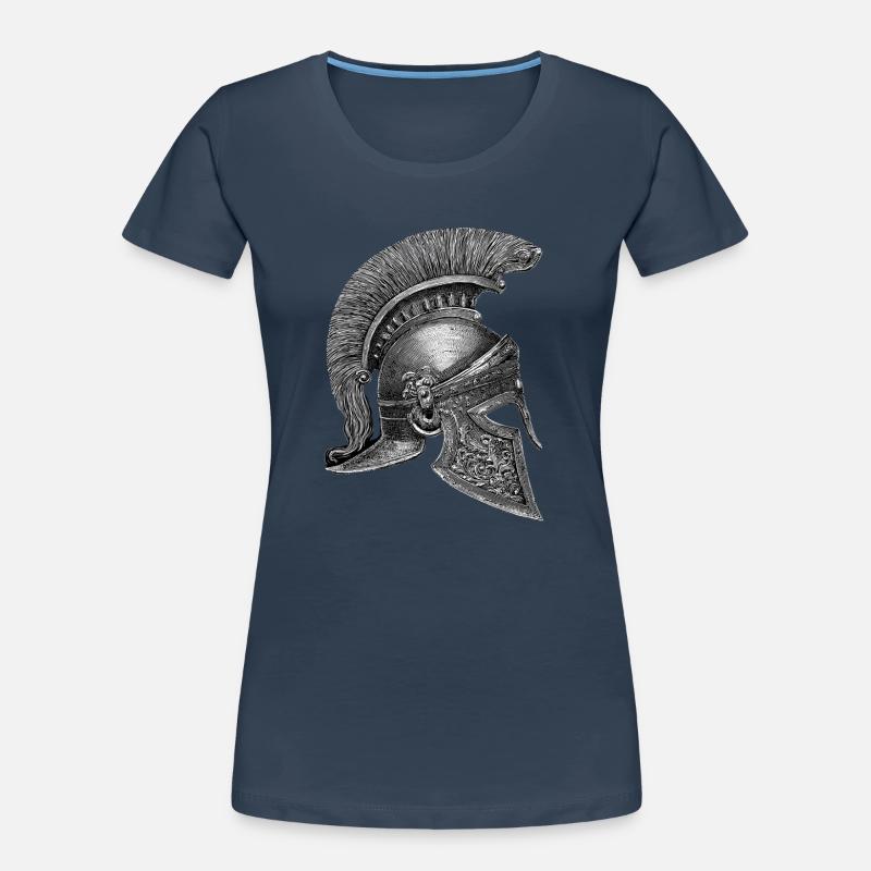 Korinthischer Helm – Antiker Stich Frauen Premium Bio T-Shirt