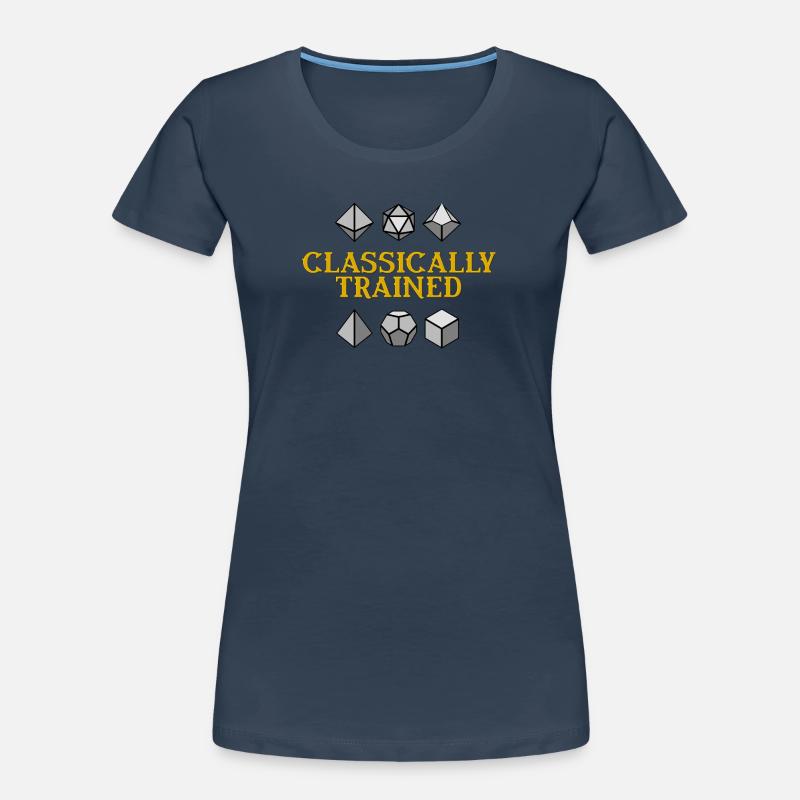Classically Trained Geometric Dice Women's Premium Organic T-Shirt