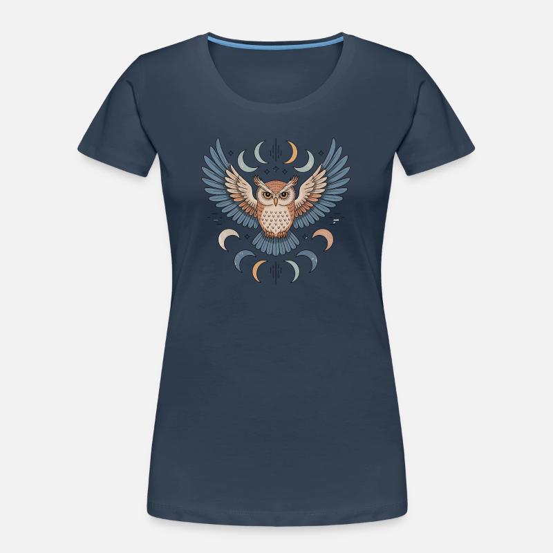 Boho Eule Frauen Premium Bio T-Shirt