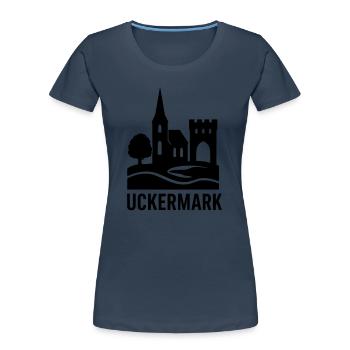 Uckermark Silhouette - Women's Premium Organic T-Shirt -  - Front - Mia (176cm)