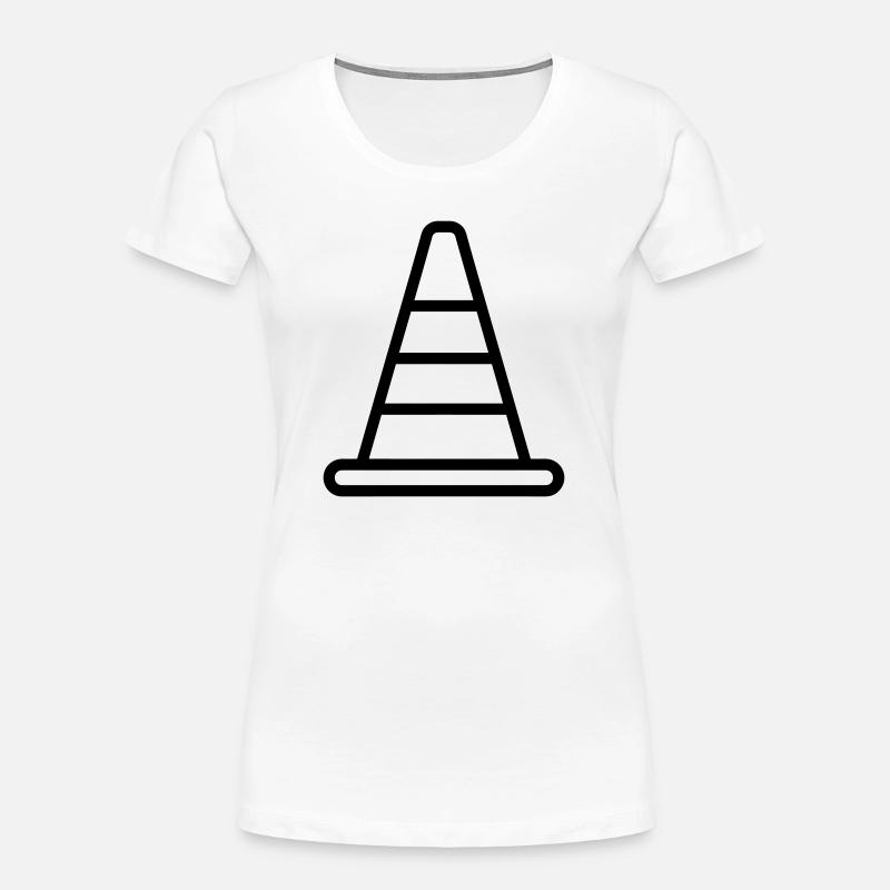 cone - Women's Premium Organic T-Shirt - white
