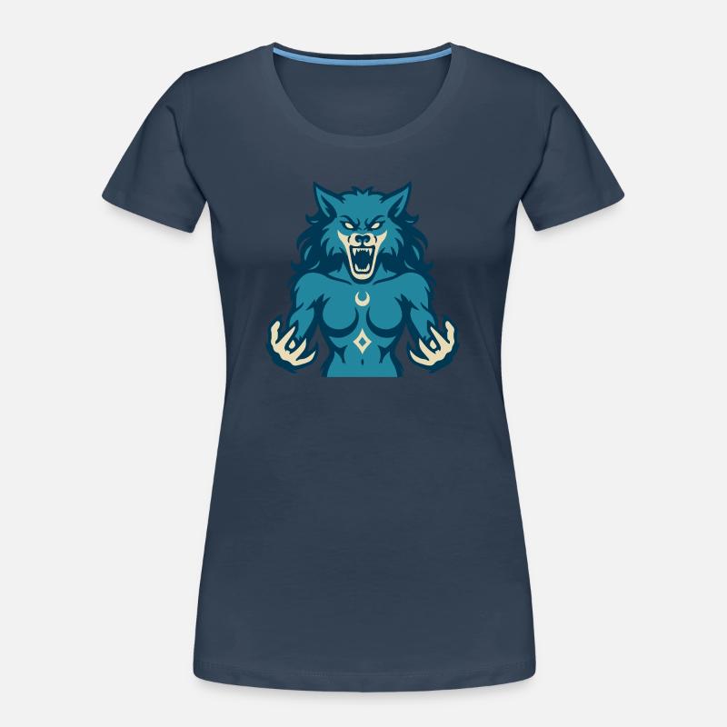 Conception de puissance Moonwolf T-shirt bio Premium Femme