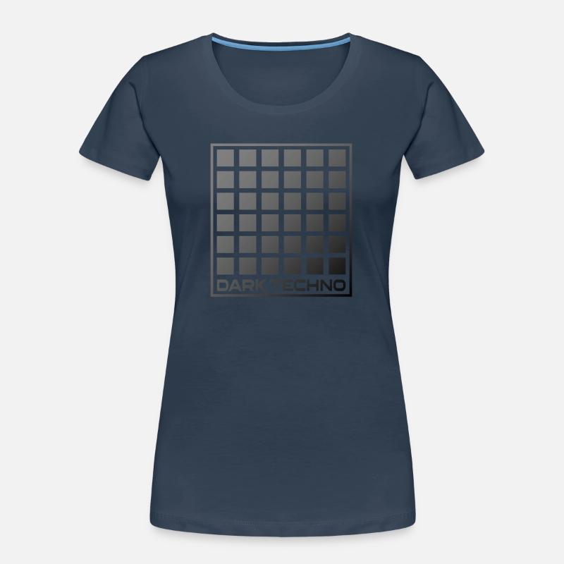 Dark Techno Grid Women's Premium Organic T-Shirt