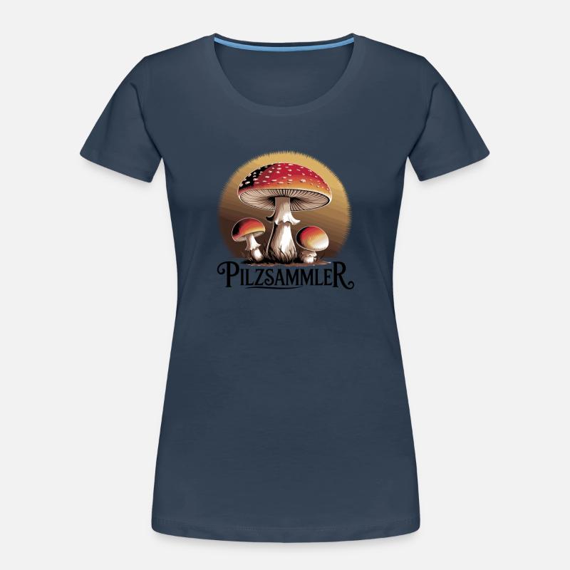 Mystical toadstools in the moonlight Women's Premium Organic T-Shirt