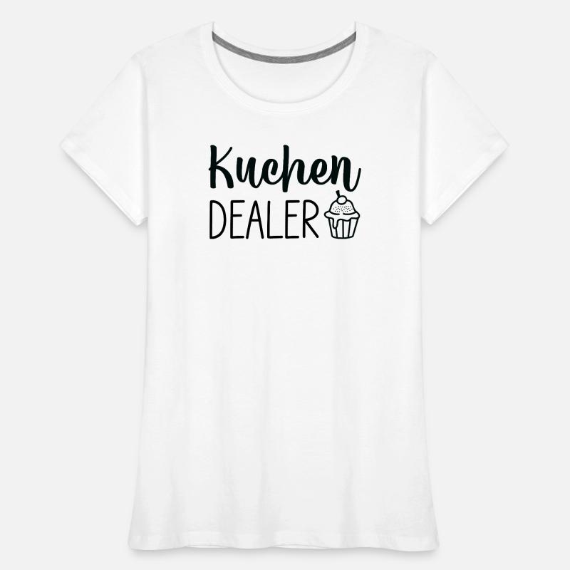 Kuchen Cupcake Script Logo Women's Premium Organic T-Shirt