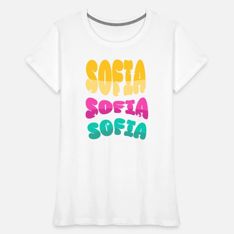 Nom de Sofia T-shirt bio Premium Femme