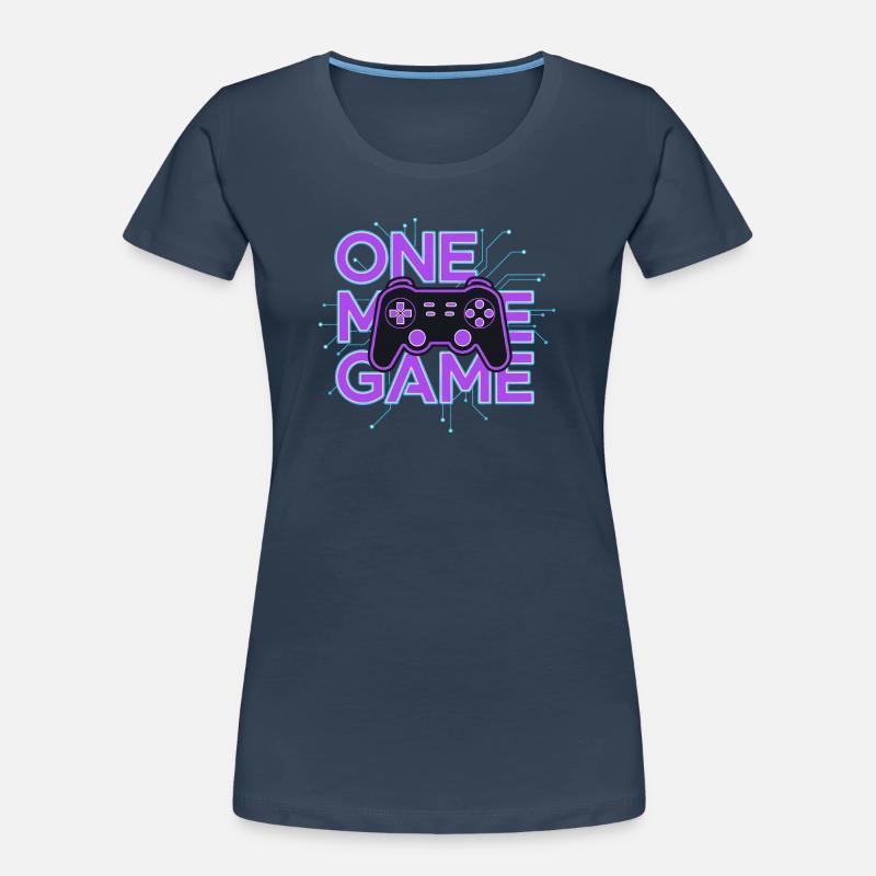 One Game Controller Neon Circuit Women's Premium Organic T-Shirt