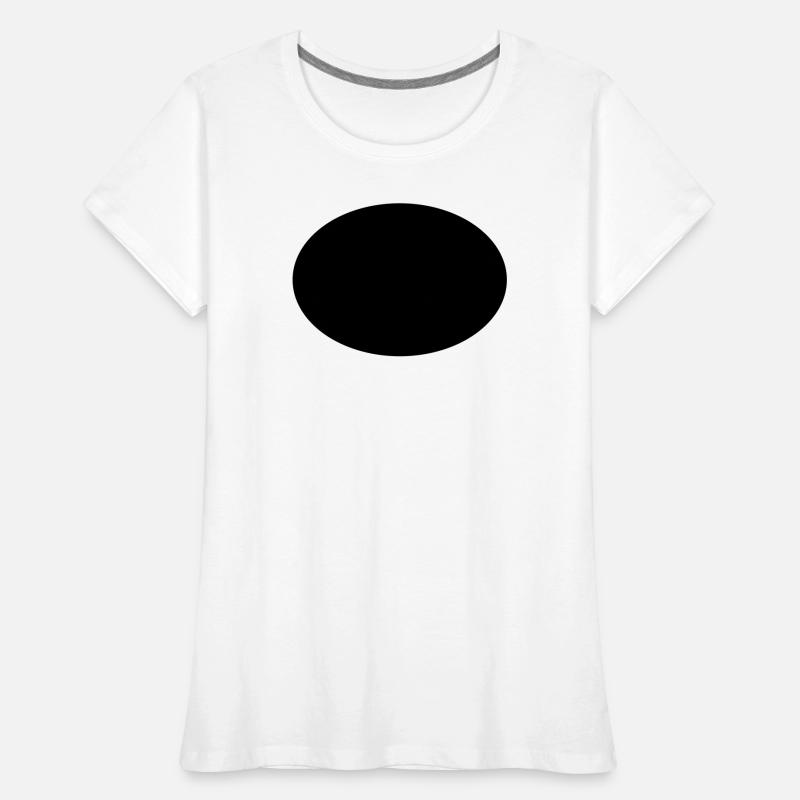 Ellipse oder Oval Frauen Premium Bio T-Shirt