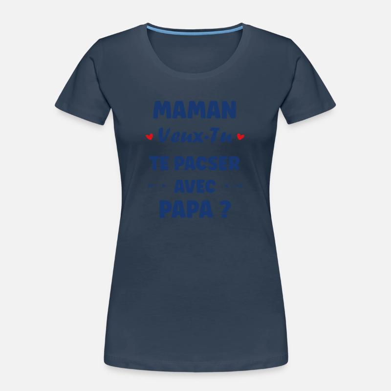 Mama, willst du eine eingetragene Lebenspartnerschaft mit Papa eingehen? Frauen Premium Bio T-Shirt