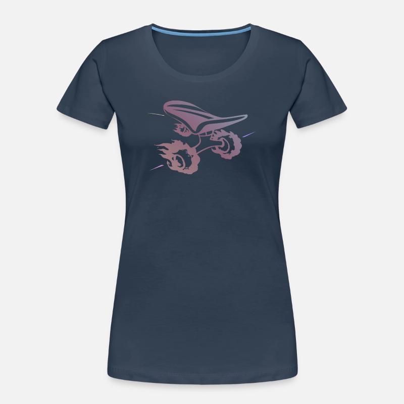 Gradient skateboard Silhouette Ride Frauen Premium Bio T-Shirt