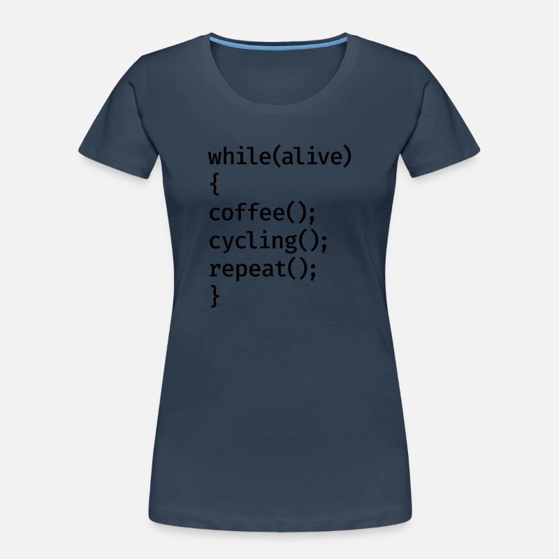 Coding Cycling - Frauen Premium Bio T-Shirt - 