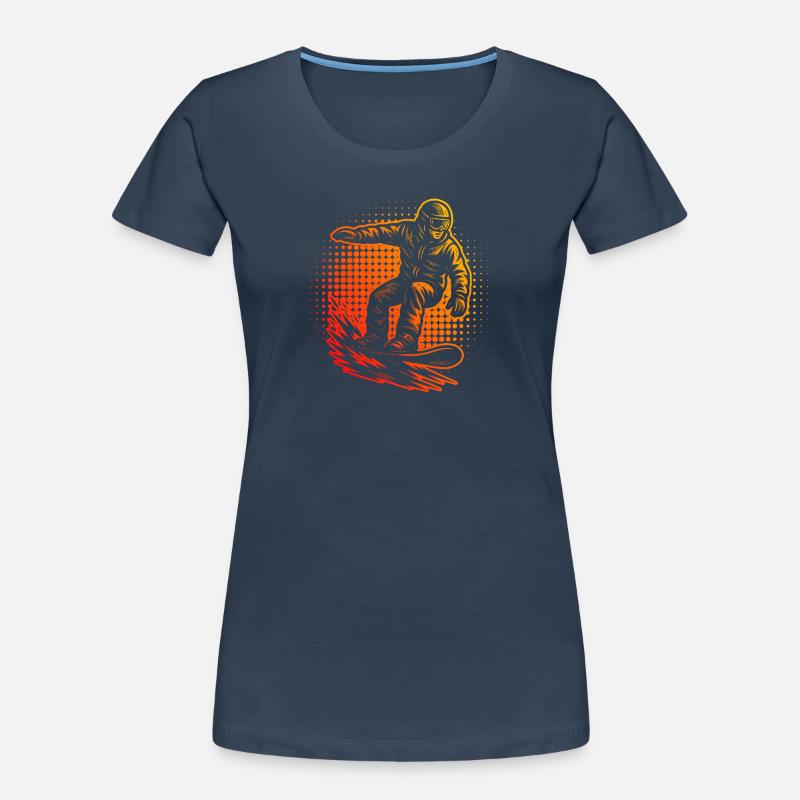 Déclaration directe sur le snowboard T-shirt bio Premium Femme