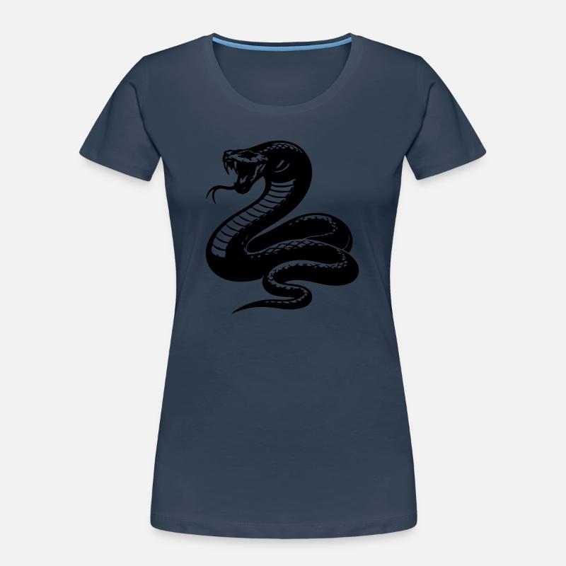 Silhouette du python serpent T-shirt bio Premium Femme