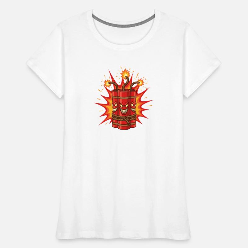 Exploding Dynamite Art Women's Premium Organic T-Shirt
