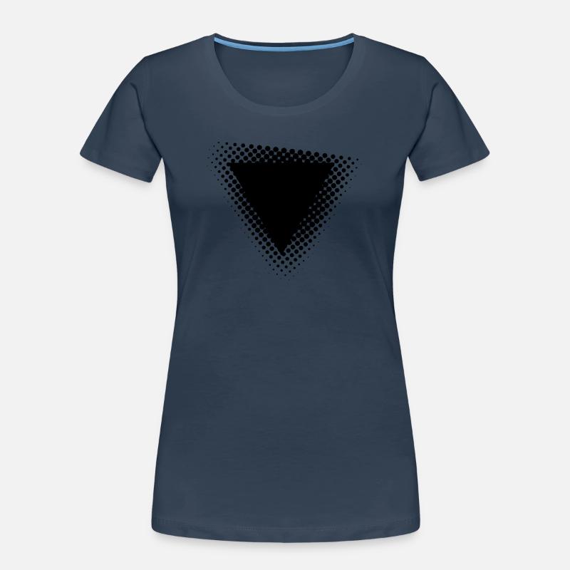 Conception géométrique de triangles à points T-shirt bio Premium Femme