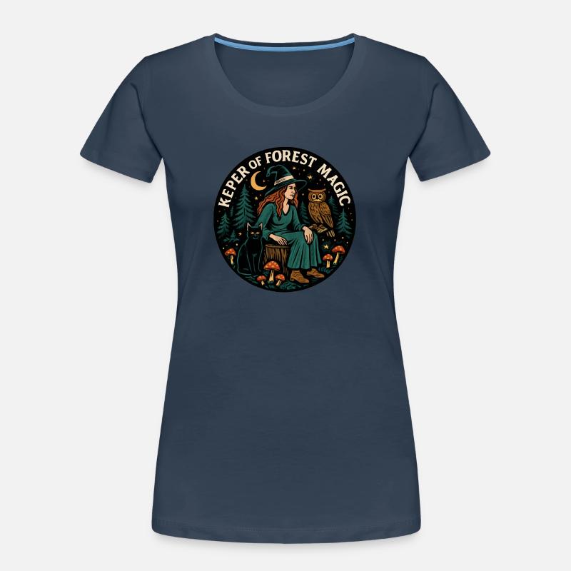 Forest Spell Forest Witch Patch Women's Premium Organic T-Shirt