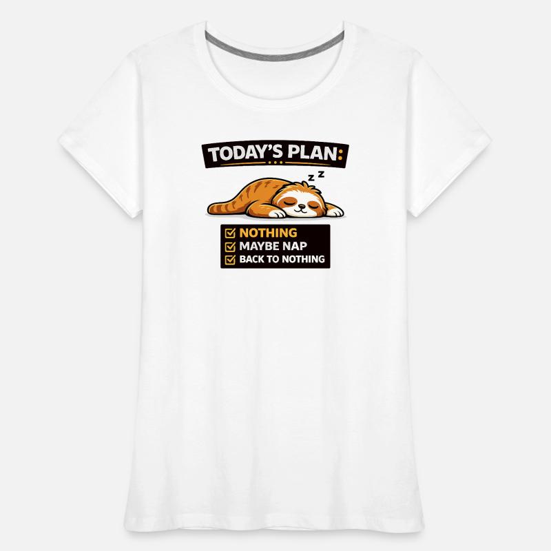 Heuteplan: Katzen-Nickerchen-Checkliste Frauen Premium Bio T-Shirt