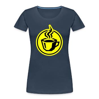 kaffee symbol - Frauen Premium Bio T-Shirt -  - Vorne - Mia (176cm)