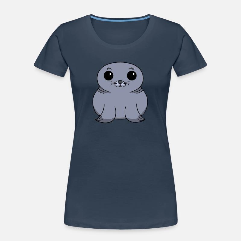 Chibi-Robben Frauen Premium Bio T-Shirt