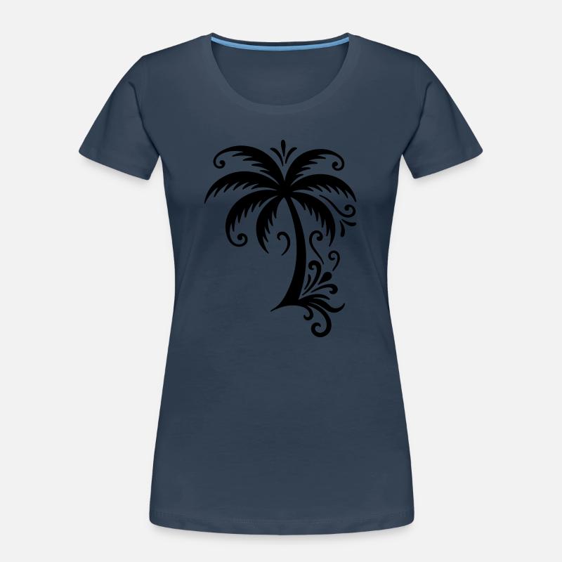 Palm tree icon beach Women's Premium Organic T-Shirt