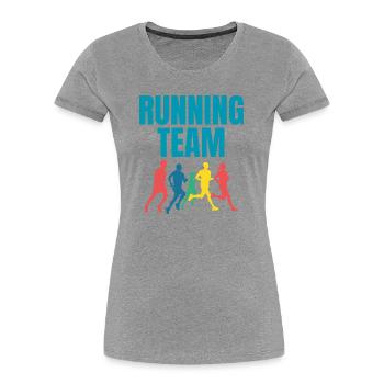 Running Team - Women's Premium Organic T-Shirt -  - Front - Mia (176cm)
