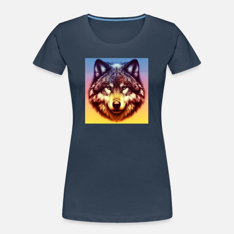 Wolf Frauen Premium Bio T-Shirt