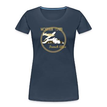 Mountain Flying French Alps - Women's Premium Organic T-Shirt -  - Front - Mia (176cm)