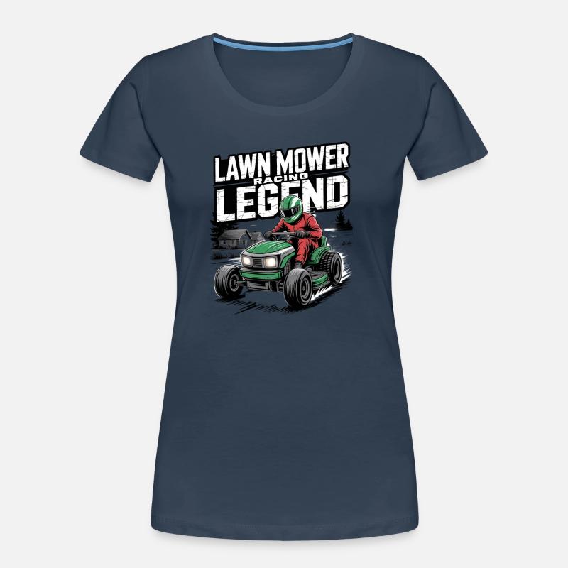 Course de tracteurs à pelouse Course de tondeuses à gazon T-shirt bio Premium Femme