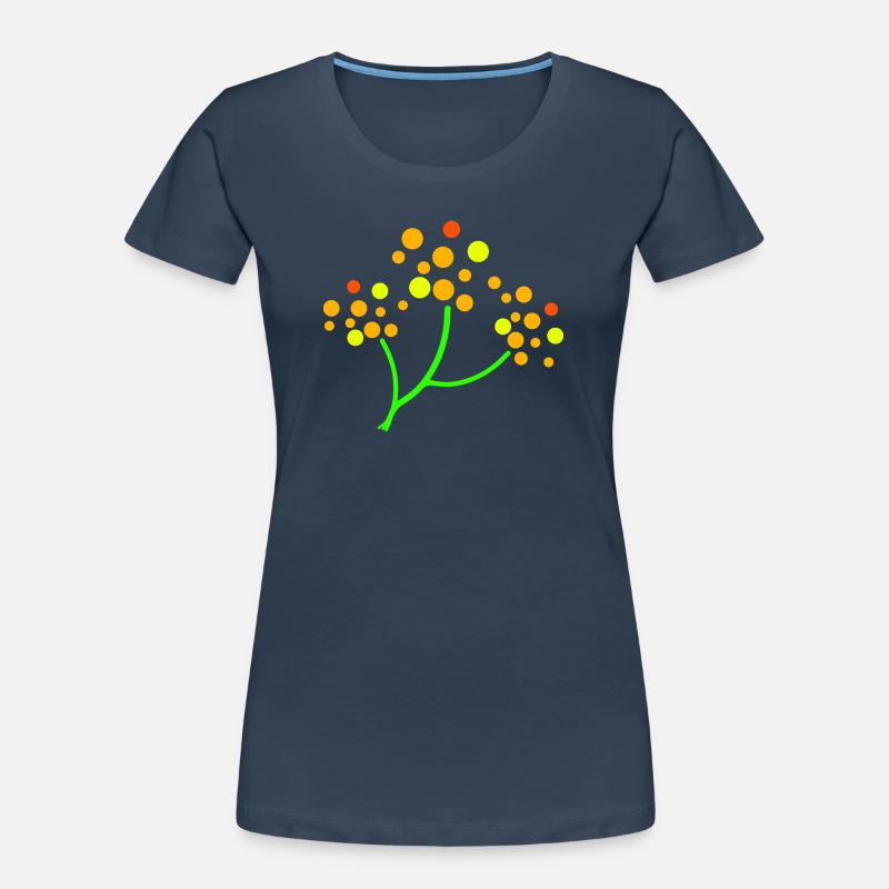 Neongepunkteter Baum Explosion Frauen Premium Bio T-Shirt
