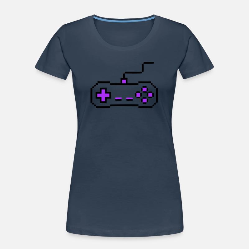 Retro Gamepad Controller Gamer Women's Premium Organic T-Shirt