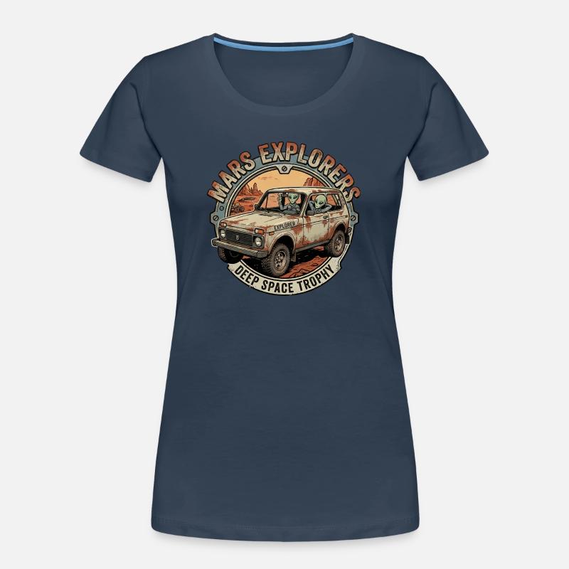Mars Explorers - Deep Space Trophy 2.0 Frauen Premium Bio T-Shirt