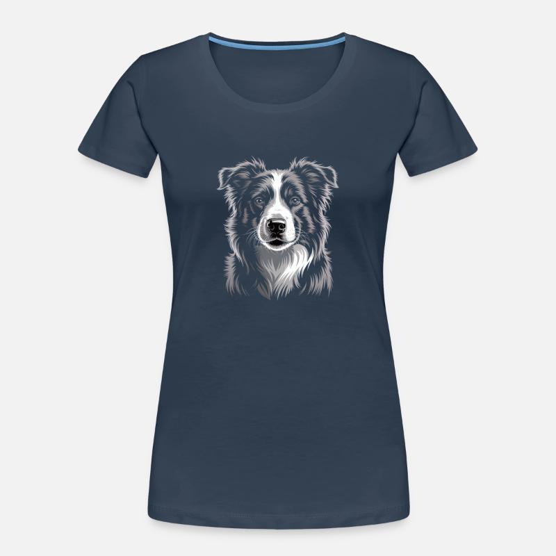Boder Collie Frauen Premium Bio T-Shirt