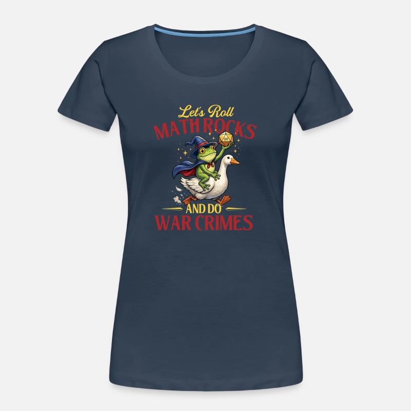 Lets Roll Math Rocks Funny RPG Dice Women's Premium Organic T-Shirt