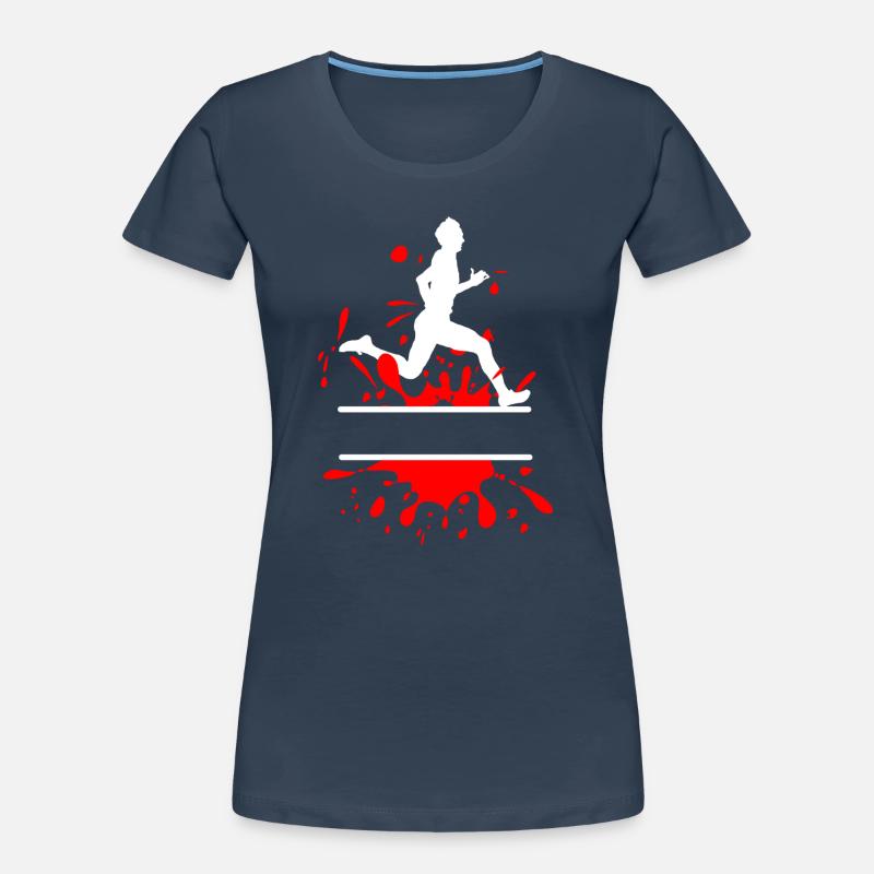 Mud Run Man – Custom Splash Runner Frauen Premium Bio T-Shirt
