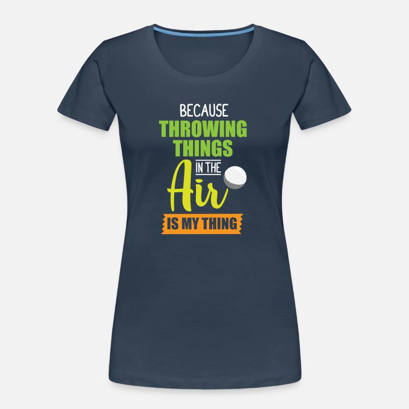 Diskuswurf Diskuswerfen Diskus diskuswerfer Frauen Premium Bio T-Shirt