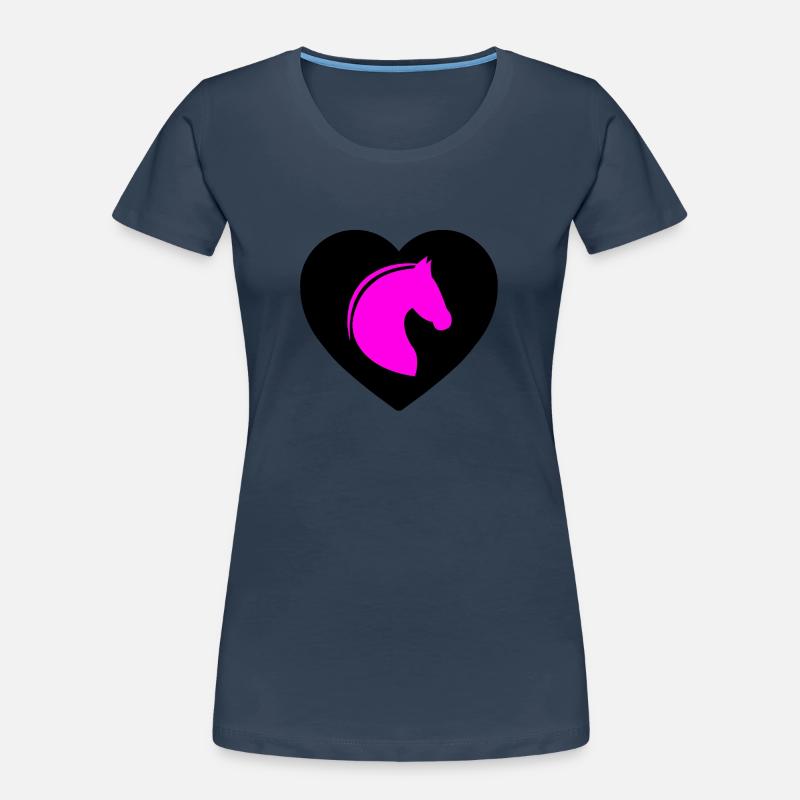 Pferde Frauen Premium Bio T-Shirt