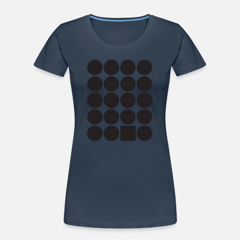 Geometric Dot Grid with a Square Women's Premium Organic T-Shirt