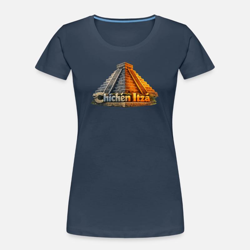 Chichen Itza Pyramid Serpent Women's Premium Organic T-Shirt