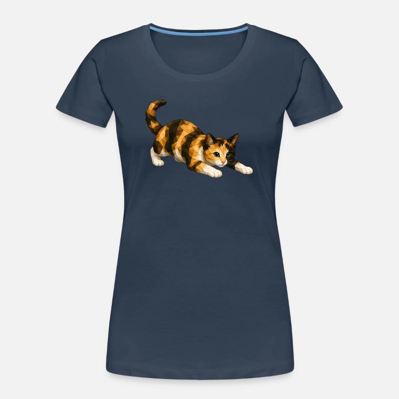 Emmi PolygonKatzenkunst Frauen Premium Bio T-Shirt
