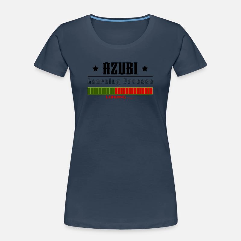 AZUBI learning process loading white tshirt Frauen Premium Bio T-Shirt