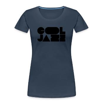 Logo jazz audacieux et cool - T-shirt bio Premium Femme -  - Devant - Mia (176cm)