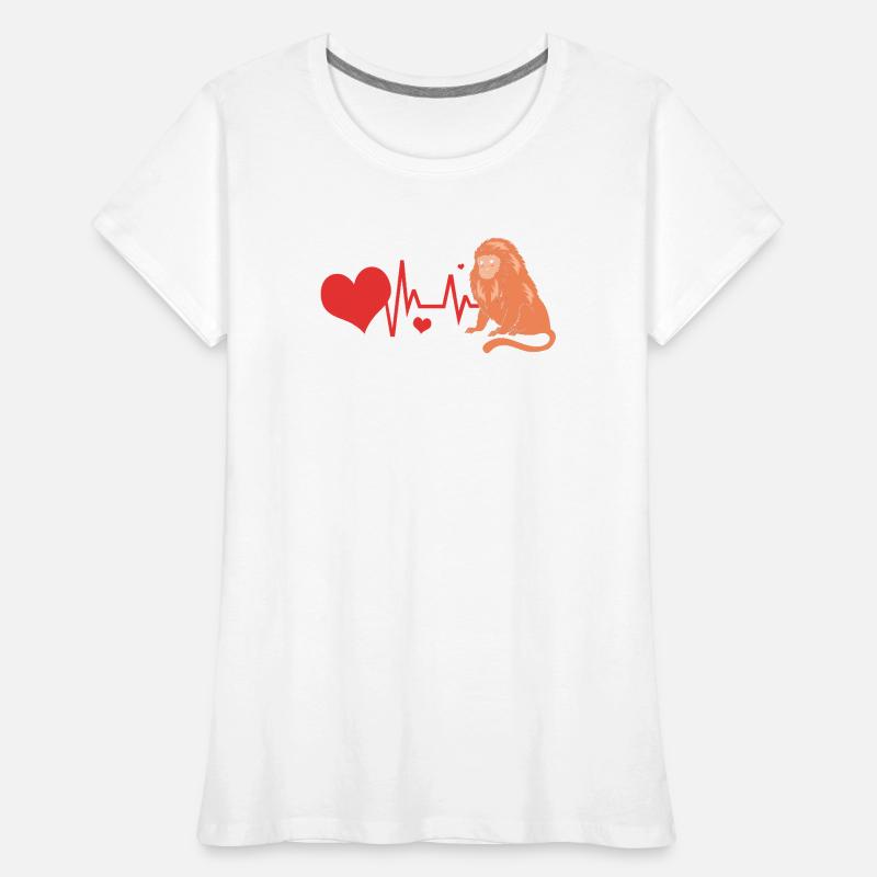Tamarin Singe Singe Singe Face de Singe T-shirt bio Premium Femme
