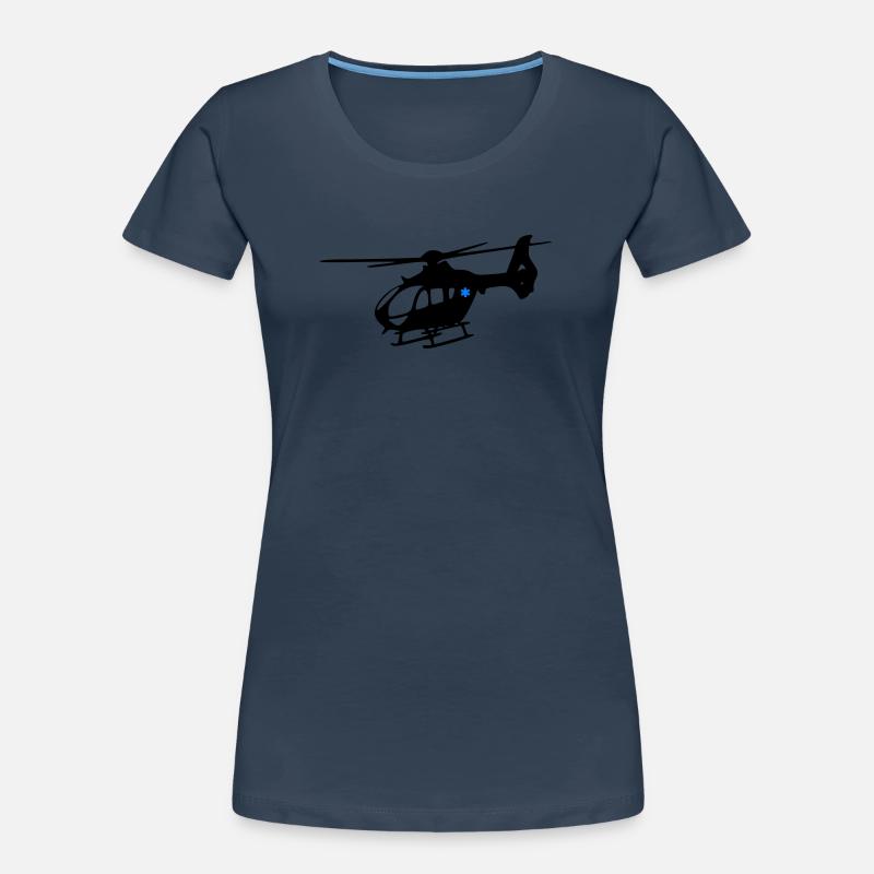 Notarzthubschrauber Frauen Premium Bio T-Shirt
