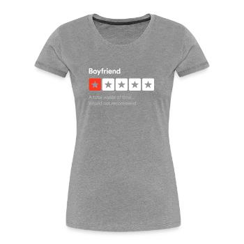 Freund, eine totale Zeitverschwendung... Sarkastisch ein - Frauen Premium Bio T-Shirt -  - Vorne - Mia (176cm)